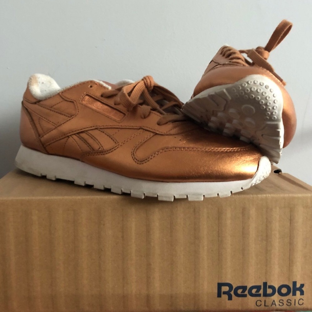 Rose Gold Classic Reeboks